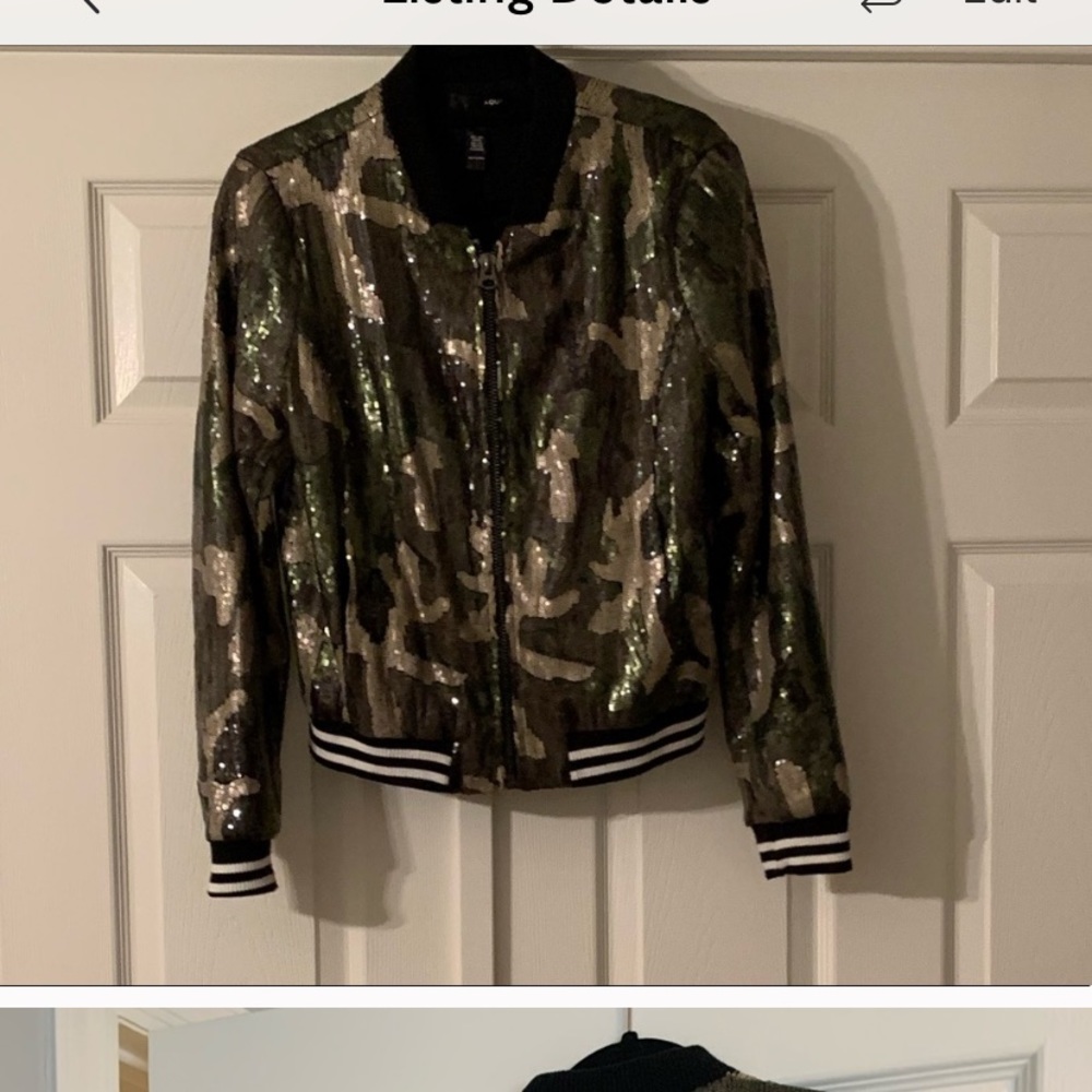 Aqua sequin blazer
